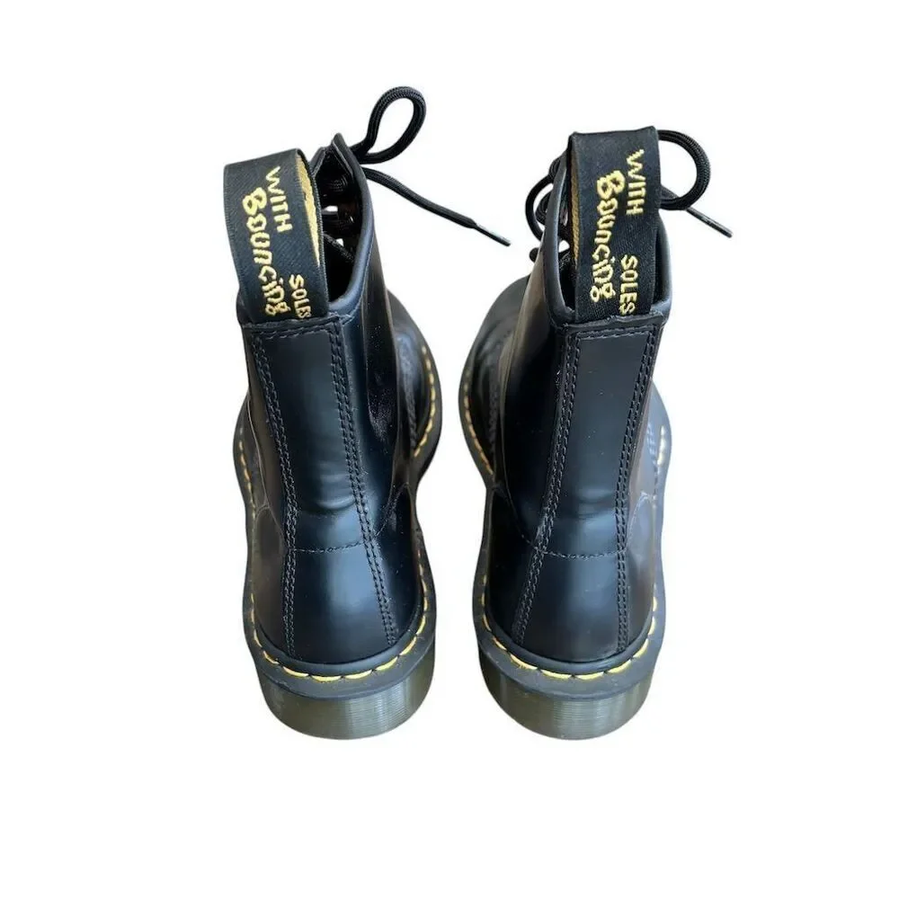 Dr. Martens 1460 Men's Black Leather‎ Combat Boots Size 7